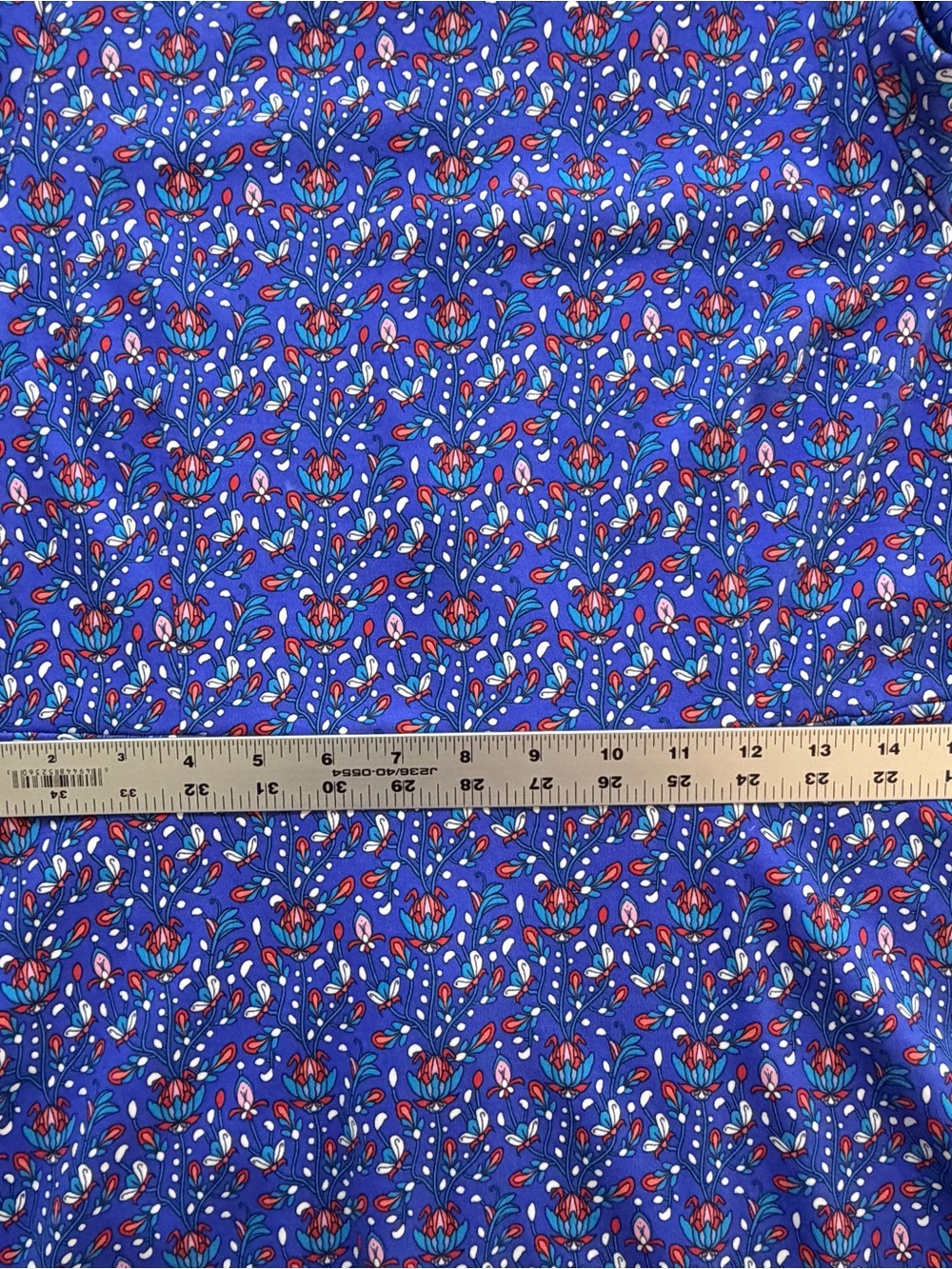 Chadwicks Blue Floral Fit & Flare Midi Dress Women’s Petite Large Cottagecore - Picture 12 of 12